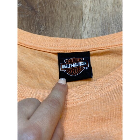 Harley-Davidson‎ Womens Florida Orange Graphic Tee M/L - Picture 4 of 6